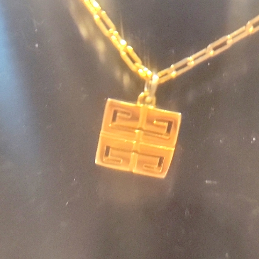 Bundle Authentic Givenchy Gold Plated Necklace Fr… - image 3